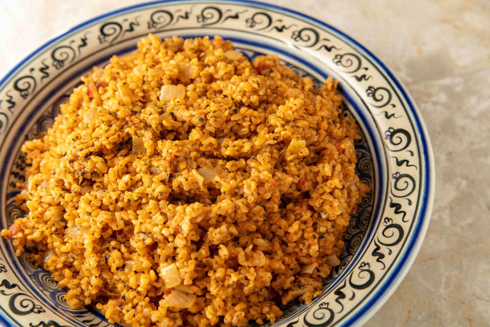 Kaymakli bulgur pilavi t