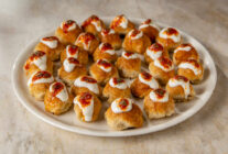 Kiymali patatesli milföy manti t