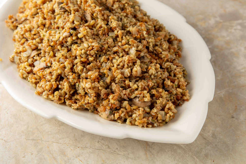 Mantarli firik pilavi t