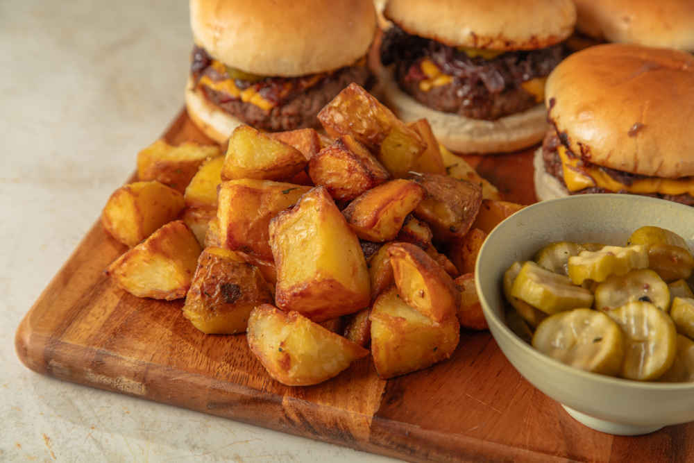 Otlu citir patates t