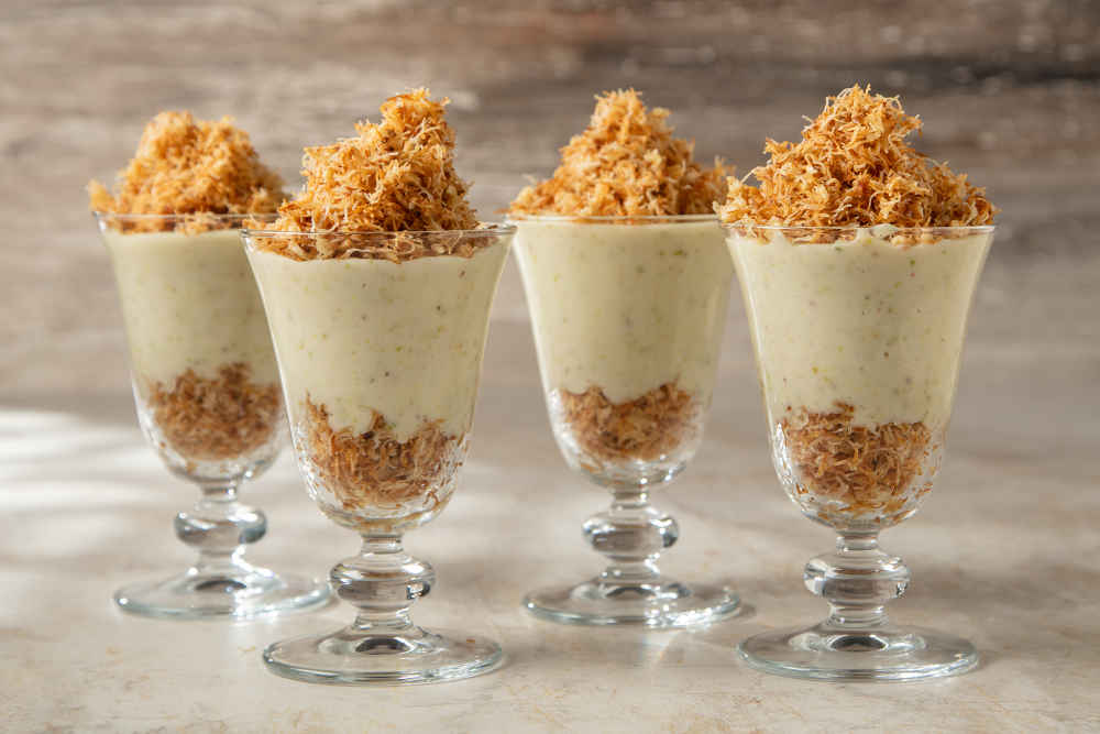 Pudingli kadayif tatlisi t