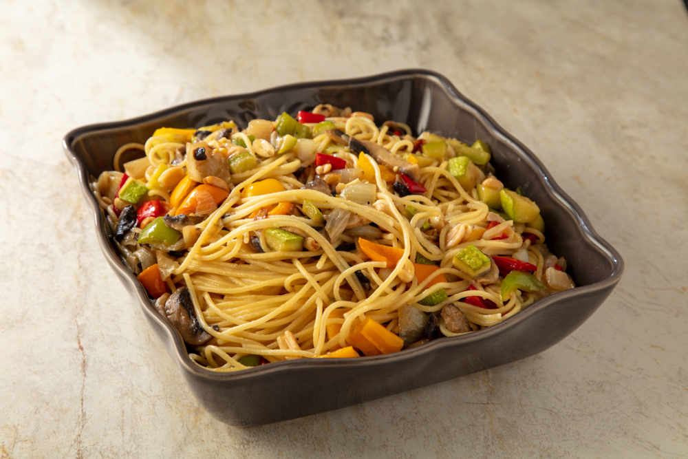 Sebzeli spagetti t