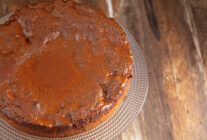 Elmali karamel kek i