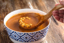 Nohutlu tarhana corbasi